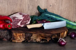 Satake Cuchillos Japoneses|Cuchillos Para Verdura Y Fruta<Cuchillo para verduras Kaizen Nakiri, 16 cm PlateadoMarrón
