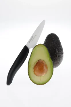 Kyocera Cuchillos De Cerámica|Cuchillos Japoneses<Cuchillo pelador de cerámica FK, 7,5 cm BlancoNegro