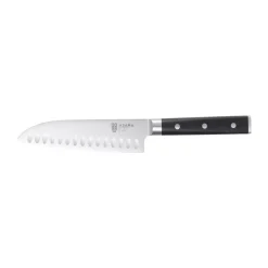 Dorre Cuchillo Santoku Asama 18 cm, Acero inoxidable NegroPlateado Discount