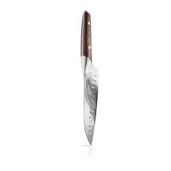 Eva Solo Cuchillo santoku Nordic Kitchen 18 cm, Acero damasco PlateadoMarrón