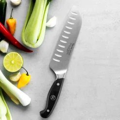 Robert Welch Cuchillos Santoku<Cuchillo santoku professional 17 cm, Acero inoxidable PlateadoNegro