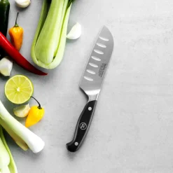 Robert Welch Cuchillos Santoku<Cuchillo santoku professional 12 cm, Acero inoxidable PlateadoNegro