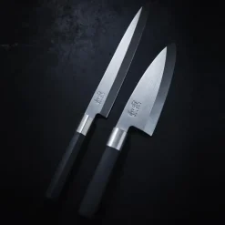 KAI Cuchillo sashimi y yanagiba Wasabi Black, 21 cm PlateadoNegro New