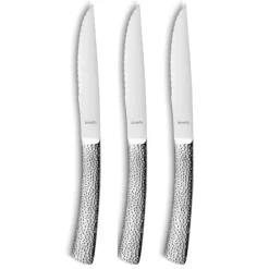 Amefa Cuchillos Para Carne<Cuchillos de carne Bongo 3-pack, Acero inoxidable Plateado