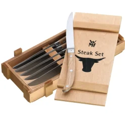 WMF Cuchillos de carne Ranch 6 piezas, acero inoxidable Plateado Outlet