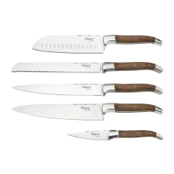Hâws Cuchillos de chef Laguiole By , 5 piezas, Roble MarrónPlateado Best
