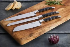 Hâws Juegos De Cuchillos De Cocina<Cuchillos de chef Laguiole By , 3 piezas, Madera negra NegroPlateado