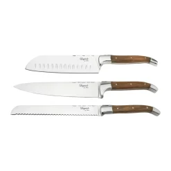 Hâws Juegos De Cuchillos De Cocina<Cuchillos de chef Laguiole By , 3 piezas, Oliva MarrónPlateado