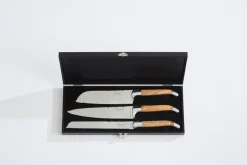 Hâws Juegos De Cuchillos De Cocina<Cuchillos de chef Laguiole By , 3 piezas, Oliva MarrónPlateado