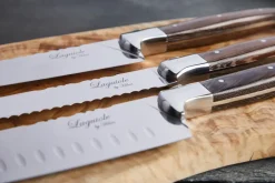 Hâws Cuchillos de chef Laguiole By , 3 piezas, Wengué MarrónPlateado Online