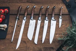 Hâws Juegos De Cuchillos De Cocina<Cuchillos de chef Laguiole By , 7 piezas, Wengué MarrónPlateado