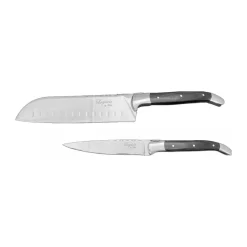 Hâws Juegos De Cuchillos De Cocina<Cuchillos de chef Laguiole By , 2 piezas, Madera negra NegroPlateado