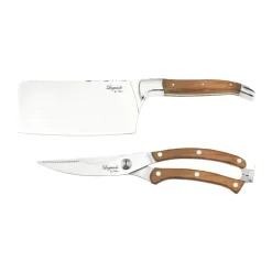 Hâws Cuchillos Laguiole By , 2 piezas, Oliva MarrónPlateado Best