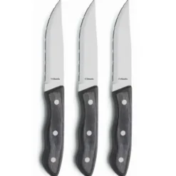 Amefa Cuchillos para carne Hercule XXL 3-pack, Negro