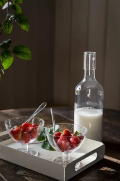 ERNST Boles Para Postre<Cuecos vidrio burbujeado 2-pack, Claro Transparente