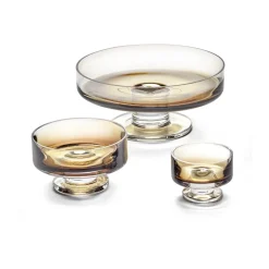Serax Boles Para Postre<Cuenco bajo Zuma con base S Ø8,5 cm, Amber Marrón