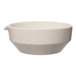 ERNST Cuenco blanco natural, H7 cm Ø17 cm Beige New