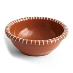 HAY Ensaladeras|Boles Para Servir<Cuenco para ensalada Barro, Natural with stripes, Ø26 cm Blanco