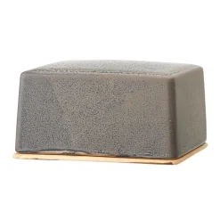 Bloomingville Cuenco para mantequilla Kendra gres, Gris Discount