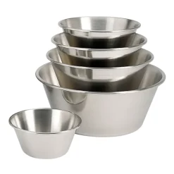 De Buyer Cuenco para mezclar base plana, Ø20 cm Gris New
