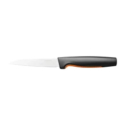 Fiskars Cuhillo de verduras Functional Form, 11 cm Negro
