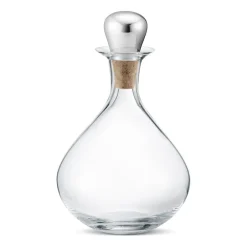 Georg Jensen Decantador de vino con tapón Sky 145 cl, acero inoxidable PlateadoTransparente New
