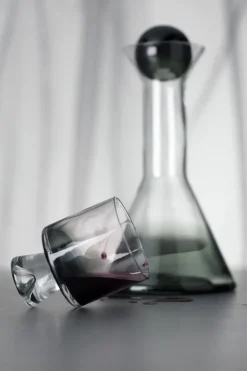 Tom Dixon Decantador de vino Tank 1 L, Negro Transparente Discount