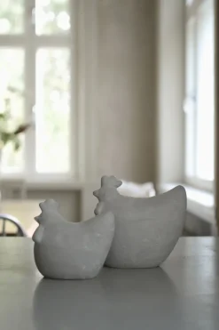 DBKD Decoración Concrete hen, Small Gris Outlet
