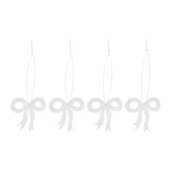 Cooee Design Decoración navideña roseta 6 cm, Acero inoxidable Plateado Discount