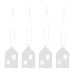 Cooee Design Decoración Navideña<Decoración navideña Town house 6 cm, Acero inoxidable Plateado