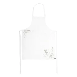 Wik & Walsøe Delantal Alv, blanco-gris GrisBlanco Sale