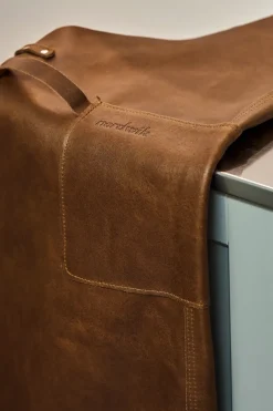 Nordwik Delantal de cuero , Marrón Sale