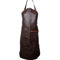 Ørskov Delantal de cuero Gourmet, chocolate Marrón New