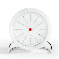 Arne Jacobsen Clocks Despertador AJ Bankers, Blanco Discount