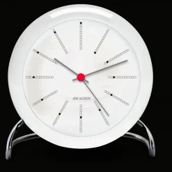 Arne Jacobsen Clocks Despertador AJ Bankers, Blanco Discount
