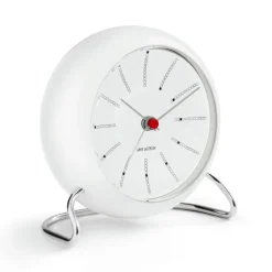 Arne Jacobsen Clocks Despertador AJ Bankers, Blanco Discount