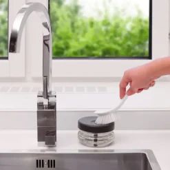 Bosign Otros Utensilios De Limpieza<Dispensador de jabón de cocina , gris grafito TransparenteNegro