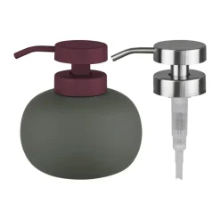 Mette Ditmer Dispensadores De Jabón Y Jaboneras<Dispensador de jabón Lotus play bajo, incl. 2 cabezales, Dark olive Verde