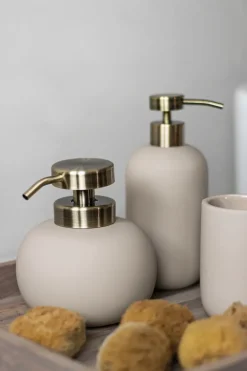 Mette Ditmer Dispensador de jabón Lotus, sand ( crudo) Blanco Online
