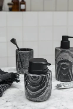 Mette Ditmer Dispensadores De Jabón Y Jaboneras<Dispensador de jabón Marble 12,5 cm, Negro-gris NegroGris