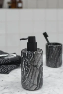 Mette Ditmer Dispensadores De Jabón Y Jaboneras<Dispensador de jabón Marble 17,5 cm, Negro-gris NegroGris