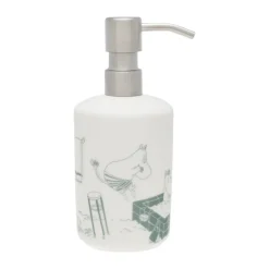 Moomin Arabia Dispensador de jabón Mumin, Hora del baño verde-blanco VerdeBlanco New