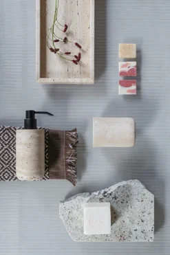 Mette Ditmer Dispensadores De Jabón Y Jaboneras<Dispensador de jabón Travertine 17,5 cm, Linen Beige