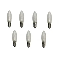 Star Trading Bombillas<E10 LED 55V, pack de 7, Transparente