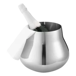 Georg Jensen Enfriador de botellas de vino y champagne Sky 7,5 L, acero inoxidable Plateado Clearance