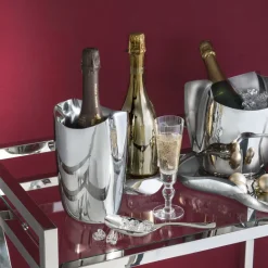 Robert Welch Enfriador de botellas Drift doble pared, acero inoxidable Plateado Discount
