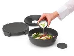 Brabantia Recipientes Para Alimentos<Ensaladera Make & Take 1,3 L, oscuro Gris