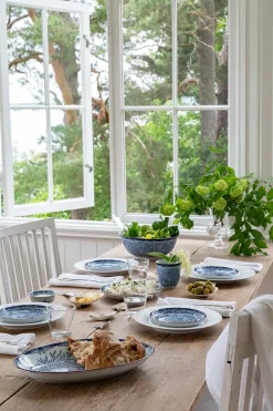Rörstrand Boles Para Servir<Ensaladera Ostindia Floris, 2,4 l BlancoAzul