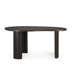 Ethnicraft Escritorio Boomerang, Caoba teñida en oscuro, 160x83x76 cm Marrón Best