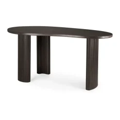 Ethnicraft Escritorio Boomerang, Caoba teñida en oscuro, 160x83x76 cm Marrón Best